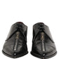 Black Leather Men Derby Dress Formal Shoes