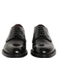 Black Leather Derby Dress Men Formal Shoes