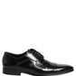 Black Leather Derby Dress Men Formal Shoes