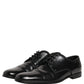 Black Leather Men Derby Dress Formal Shoes