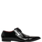 Black Leather Men Derby Dress Formal Shoes