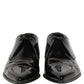 Black Leather Men Derby Dress Formal Shoes
