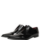 Black Leather Men Derby Dress Formal Shoes