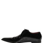 Black Leather Men Derby Dress Formal Shoes
