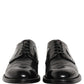 Black Leather Derby Dress Men Formal Shoes