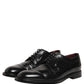 Black Leather Derby Dress Men Formal Shoes