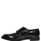 Black Leather Derby Dress Men Formal Shoes