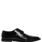 Black Leather Men Derby Dress Formal Shoes