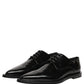 Black Leather Men Derby Dress Formal Shoes