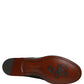 Black Embroidered Leather Derby Dress Shoes