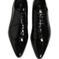 Black Leather Derby Dress Men Formal Shoes