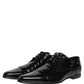 Black Leather Derby Dress Men Formal Shoes