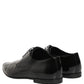 Black Leather Derby Dress Men Formal Shoes