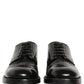 Black Leather Derby Dress Men Formal Shoes