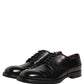 Black Leather Derby Dress Men Formal Shoes