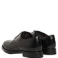 Black Leather Derby Dress Men Formal Shoes