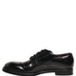 Black Leather Derby Dress Men Formal Shoes