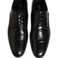 Black Leather Men Derby Dress Formal Shoes