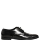 Black Leather Men Derby Dress Formal Shoes