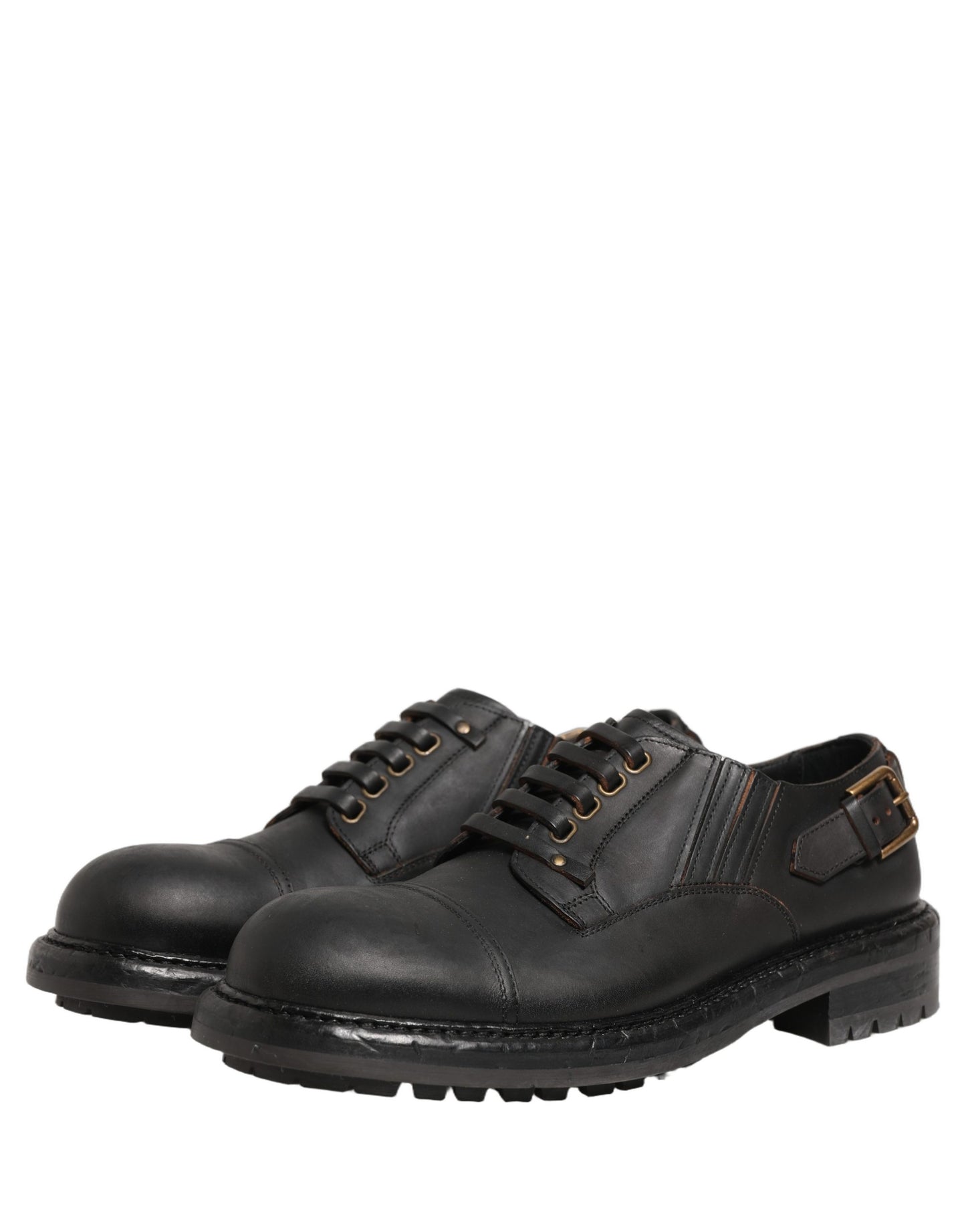 Dress Black Leather Lace Up Derby Men Shoes