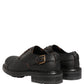Dress Black Leather Lace Up Derby Men Shoes