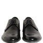 Dress Black Leather Lace Up Derby Men Shoes
