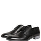 Dress Black Leather Lace Up Derby Men Shoes