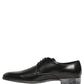 Dress Black Leather Lace Up Derby Men Shoes