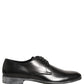 Dress Black Leather Lace Up Derby Men Shoes
