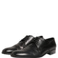 Dress Black Leather Lace Up Derby Shoes