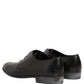 Dress Black Leather Lace Up Derby Shoes