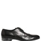 Dress Black Leather Lace Up Derby Shoes