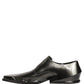 Dress Shiny Black Slip On Plastic Dress Shoes