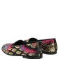 Black Jacquard Floral Loafers Men Dress Shoes