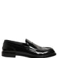 Black Leather Formal Men Dress Loafers Shoes