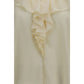 Beige Silk Blouse