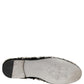 Black Velvet Embellished Dress Loafers Shoes
