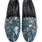 Multicolor Embroidered Sequin Loafers Shoes