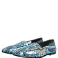 Multicolor Embroidered Sequin Loafers Shoes