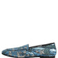 Multicolor Embroidered Sequin Loafers Shoes