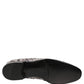 White Sequined Formal Slip On Loafers Shoes