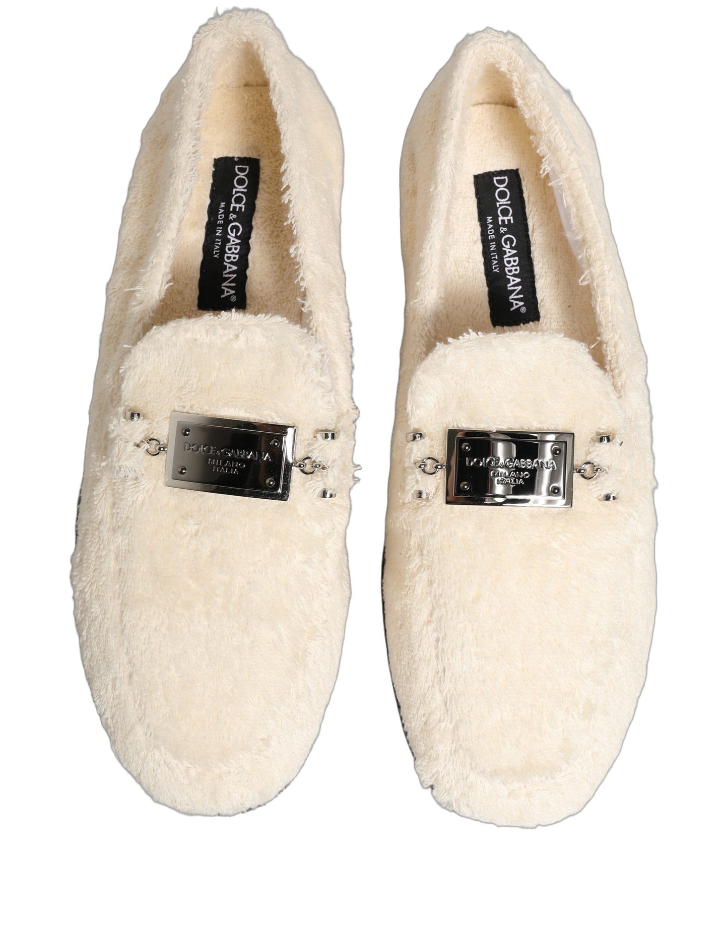 White Fur Shearling Men Dress Loafers Shoes