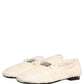 White Fur Shearling Men Dress Loafers Shoes