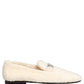 White Fur Shearling Men Dress Loafers Shoes