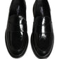 Black Leather Formal Men Dress Loafers Shoes