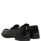 Black Leather Formal Men Dress Loafers Shoes