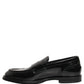 Black Leather Formal Men Dress Loafers Shoes