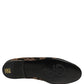 Black Floral Jacquard Dress Loafers Shoes
