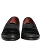 Black Velvet Loafers Formal Men Dress Shoes