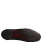 Black Woven Leather Slip On Loafers Men Shoes